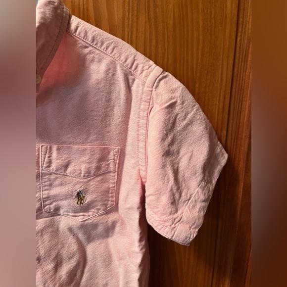Ralph Lauren pink short sleeve button down shirt - Picture 6 of 8